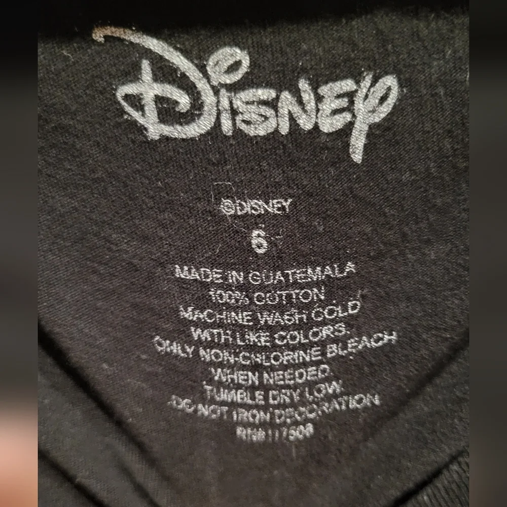 Disney Black Tee with Red Polka Dot Bow - Picture 2 of 3